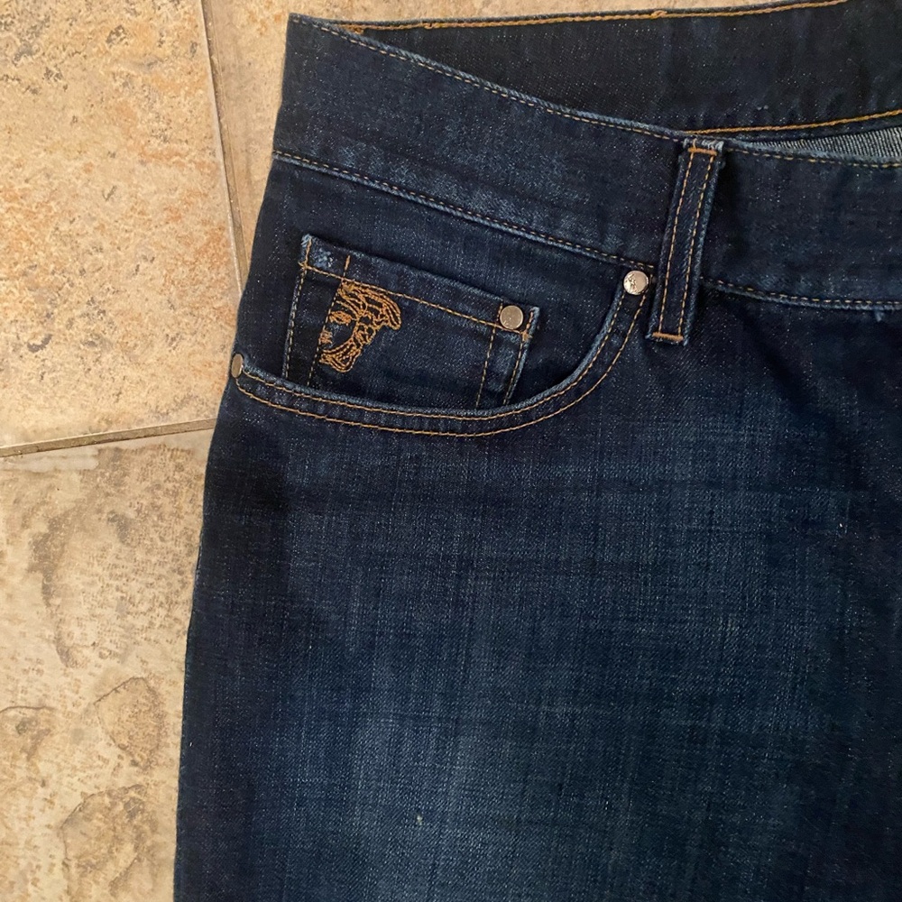 Men's Versace Dark Blue Jeans